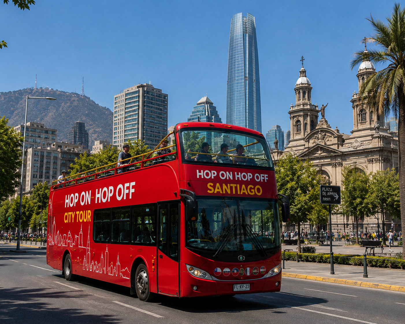 Hop On - Hop Off (City Tour + Teleférico + Funicular) - tour Santiago Chile
