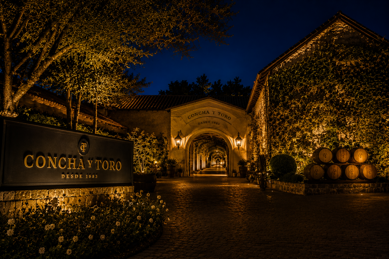 Vinícola Concha y Toro - Noturno - tour Santiago Chile