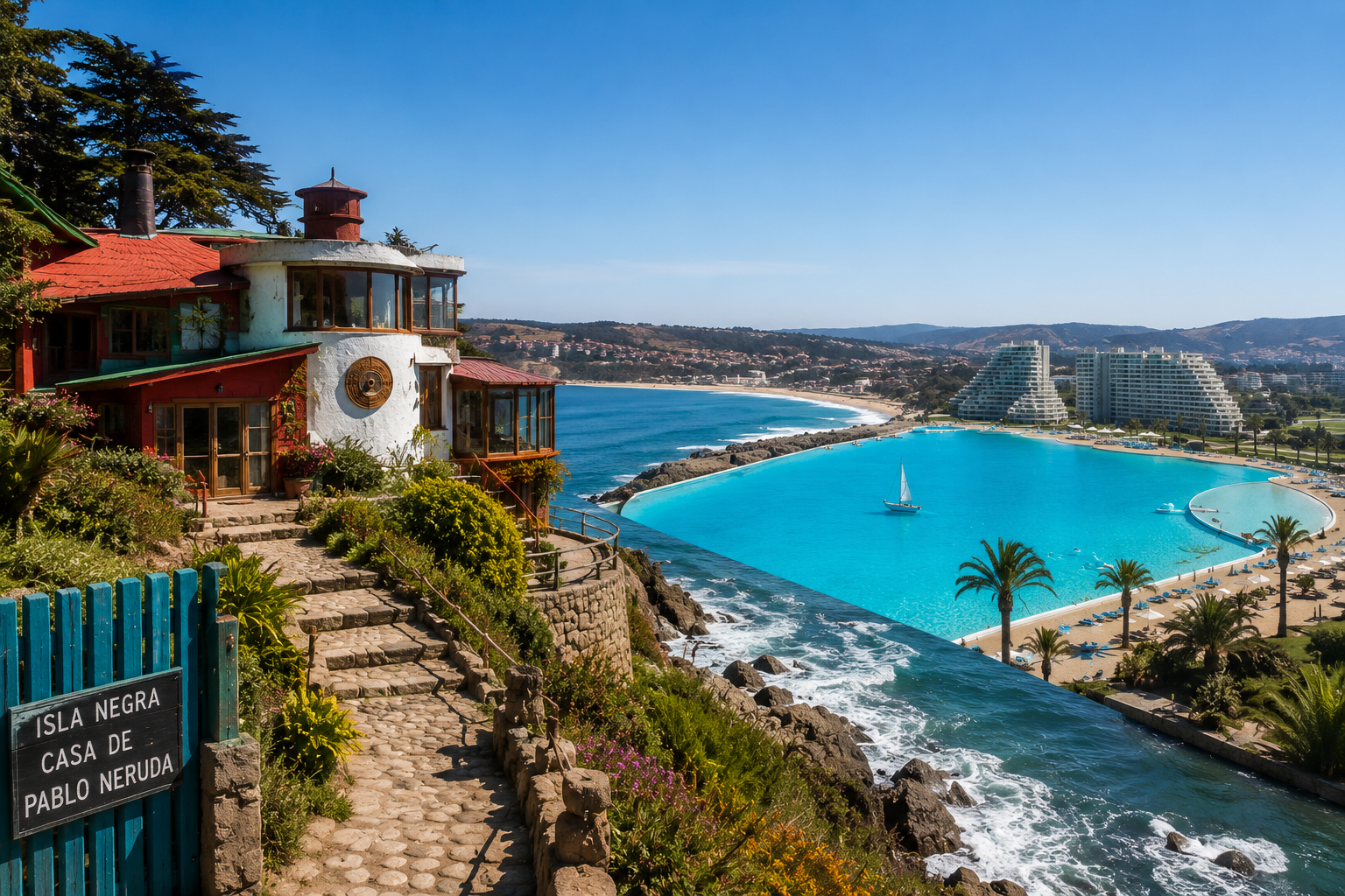 Isla Negra, Algarrobo & Undurraga - tour Santiago Chile